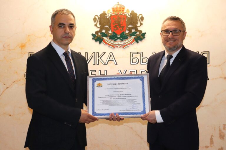 Орлин Пенков отличи директора на ОДМВР – Русе за организацията на изборите